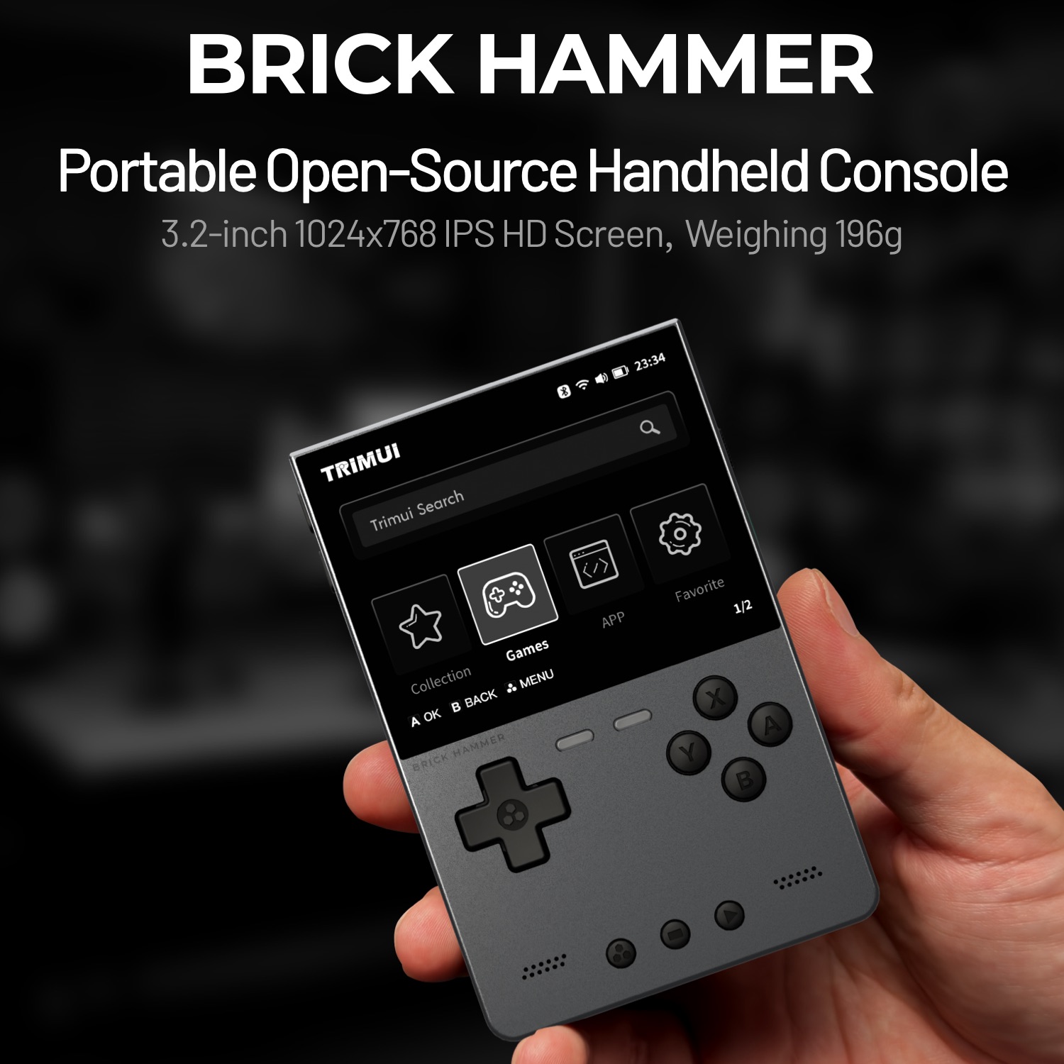 Gaming Console Phone - TRIMUI BRICK HAMMER Retro Handheld Game