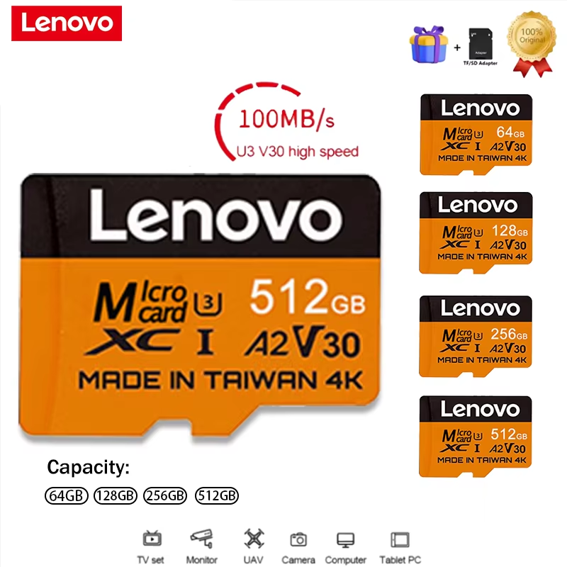 Lenovo Secure 512GB SD Cards M - Laptop Gaming Console recension och pris